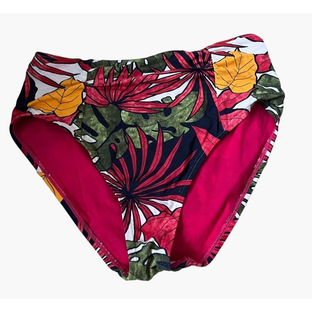 Tommy Bahama Women's Size Medium High Waisted Brief Tropical Color Print Excelle